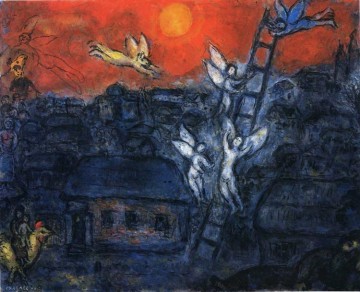 Jacobs Ladder Zeitgenosse Marc Chagall Ölgemälde